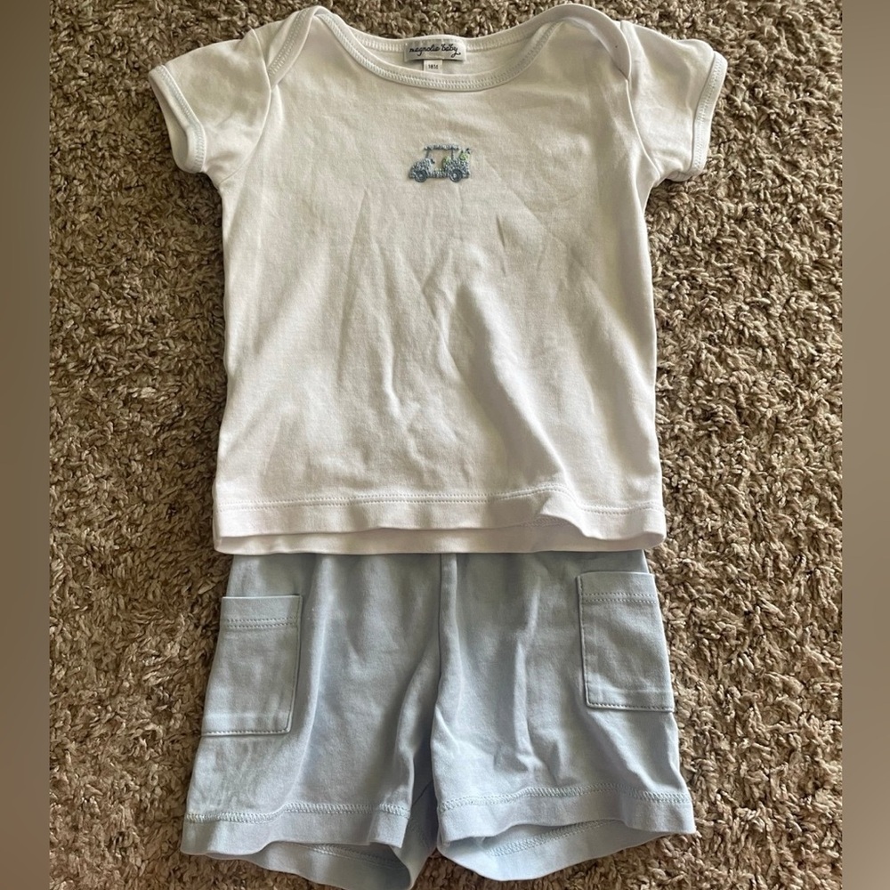 Magnolia Baby French Knot Golfcart Outfit